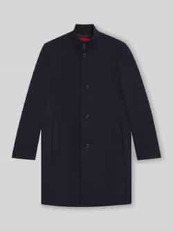 HUGO Regular fit lange wollen jas met opstaande kraag model 'MINTRAX2541'