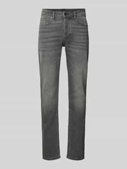 Boss Orange Tapered fit jeans met labeldetail model 'TABER'