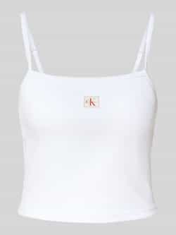 Calvin Klein Jeans Korte top met labeldetail