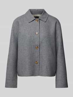 Barbour Wollen jack met platte kraag model 'Emery'