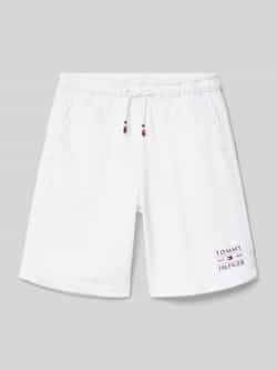 Tommy Hilfiger Sweatshort TOMMY FLAG HILFIGER SWEATSHORT met logo-vlag korte mouw