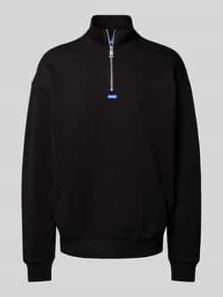 Hugo Blue Sweatshirt met opstaande kraag model 'Neeler'