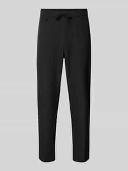 BOSS Green Regular fit stoffen broek met tunnelkoord model 'Convert'
