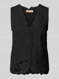 MOS MOSH Regular fit blousetop met V-hals model 'Daima'