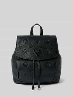 Guess Omkeerbare Zwarte Crossbody Tas Deesa Logo Black Dames