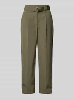 MAX&Co. Regular fit bandplooibroek met riem model 'PISTOIA'