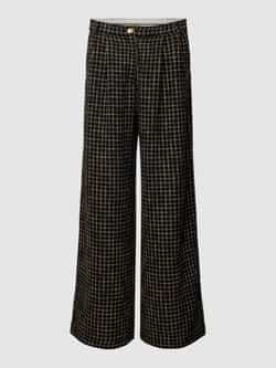 Stella Nova Stoffen broek met rasterruit model 'Angela'