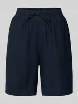 FREE QUENT Relaxed fit linnen bermuda met tunnelkoord model 'Lava'