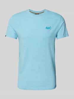 Superdry T-shirt met labelstitching