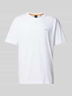 Boss Orange T-shirt met labelprint model 'Coral'