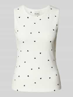 Ichi Top met bandjes in riblook model 'PALMA'