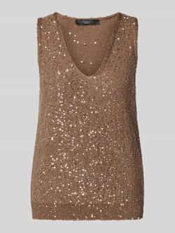 Weekend Max Mara Gebreide top met V-hals model 'ACAICI'