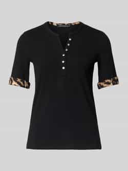 Betty Barclay T-shirt met V-hals en knoopsluiting