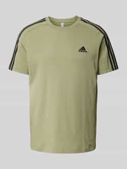 Adidas Essentials Single Jersey 3-Stripes Shirt Heren