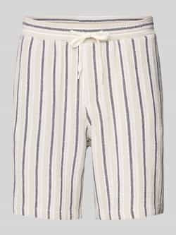 Jack & jones Regular fit korte broek met structuurmotief model 'JAIDEN COBA'