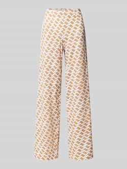 SEDUCTIVE Wide leg stoffen broek met elastische band model 'KIMBERLEY'