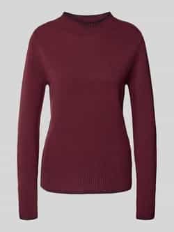 Christian Berg Woman Regular fit shirt met lange mouwen van zuivere wol in gebreide look