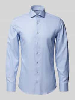Eterna Slim fit zakelijk overhemd met haaikraag