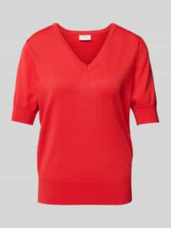 FREE QUENT Gebreid shirt met V-hals model 'Katie'
