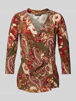 Lauren Ralph Lauren Regular fit blouse met V-hals model 'JAINAB'
