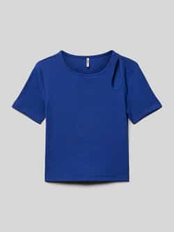 Only Slim fit T-shirt van katoenmix model 'NESSA LIFE'