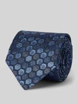 Monti Zijden stropdas met all-over motief (7 cm)