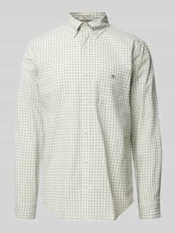 Gant Overhemd met lange mouwen REG POPLIN GINGHAM SHIRT met logoborduursel op borsthoogte