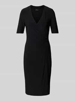 s.Oliver BLACK LABEL Getailleerde midi-jurk in wikkellook