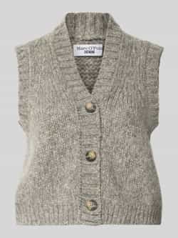 Marc O'Polo DENIM Regular fit mouwloos vest van scheerwolmix