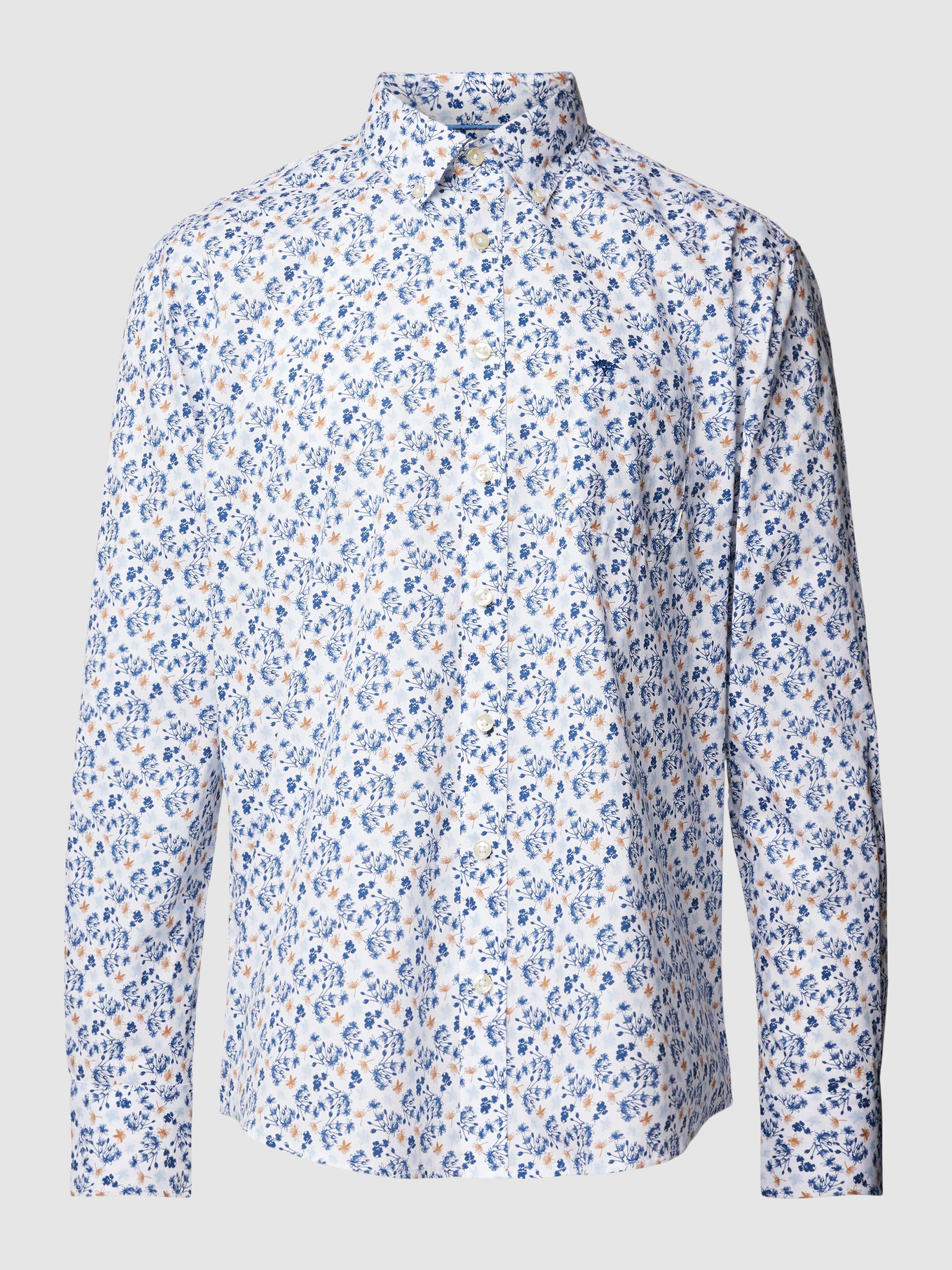 FYNCH-HATTON Overhemd met lange mouwen met all-over bloemmotief