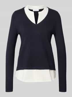 Comma Gebreide pullover met structuurmotief
