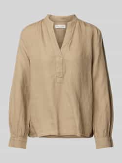 Marc O'Polo Comfort fit blouse met lange mouwen van puur linnen