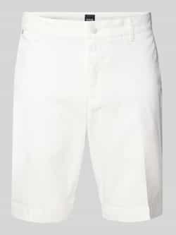 Boss Slim fit korte broek met riemlussen model 'Slice'