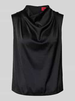 HUGO Regular fit blouseshirt met cascadekraag model 'CASMINI'