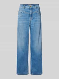 CAMBIO Wide leg jeans met verkort model 'AIMEE'