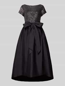 Adrianna Papell Regular fit midi-jurk met sierstrik