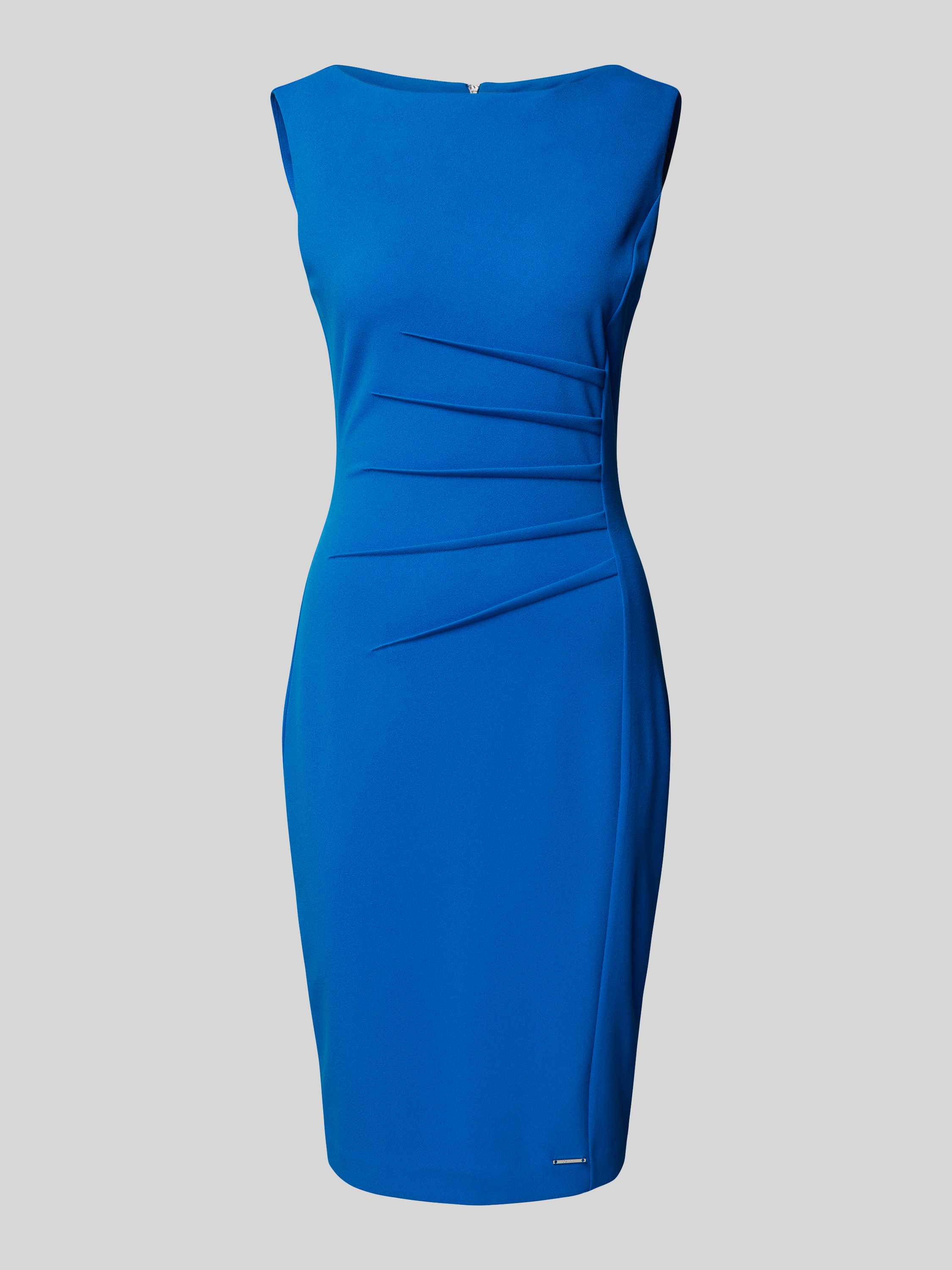 Calvin Klein Womenswear Knielange jurk met vaste plooien model 'SCUBA'