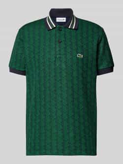 Lacoste Classic fit poloshirt met all-over motief