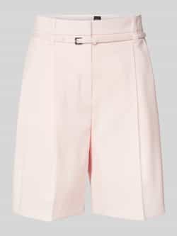 Boss Relaxed fit korte broek met riem model 'Taleda'