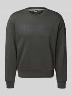 Blauer Usa Sweatshirt met labelprint model 'Crosby'
