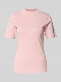 Christian Berg Woman T-shirt met geribde opstaande kraag
