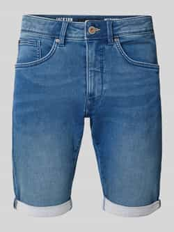 Petrol Korte slim fit jeans in 5-pocketmodel