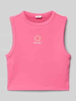 S.Oliver RED LABEL Junior Tanktop met borduursel op borsthoogte