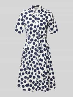 MORE & MORE Knielange jurk met tailleriem