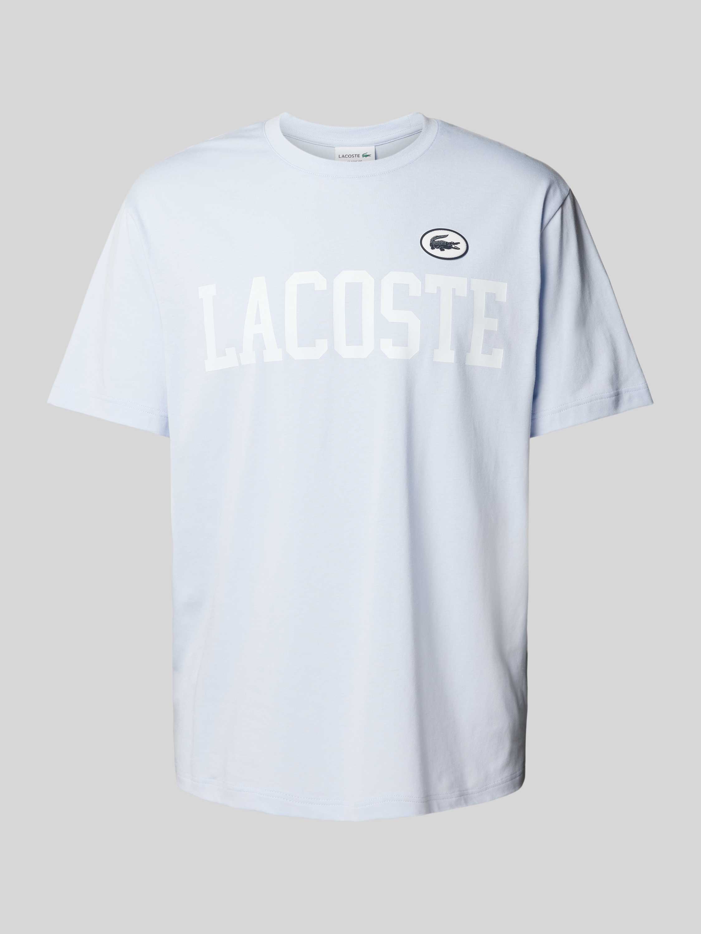 Lacoste T-shirt met labelbadge model 'FRENCH ICONICS'
