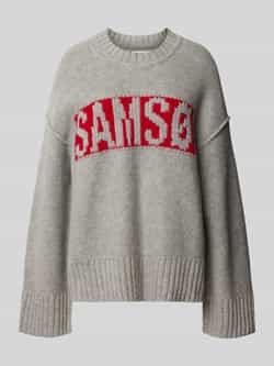 Samsøe Gebreide pullover met labelopschrift model 'KEIKO'