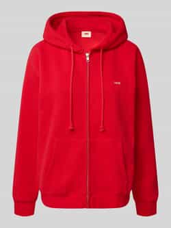 Levi's Sweatjack met labelpatch en kangoeroezak