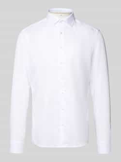 Seidensticker Slim fit zakelijk overhemd van katoen met kentkraag