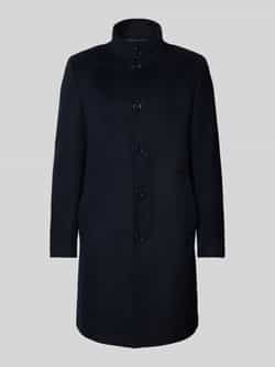 Christian Berg Men Regular fit lange wollen jas met viscose