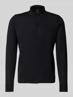 Strellson Regular fit gebreid jack van zuivere scheerwol model 'MAREK'